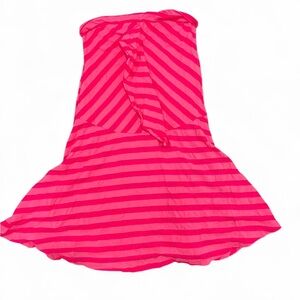 Fire Los Angeles Vibrant Pink Striped Skirt